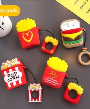 Airpods Anti-Fall Protective Cover (Love Food Cartoon Silicone)