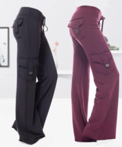 Stretchy Soft Bamboo Pocket Yoga Pants