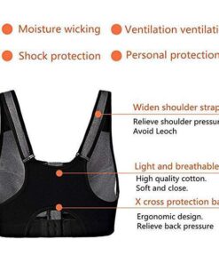 ADJUSTABLE SEAMLESS ZIPPER SPORT BRA