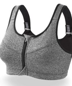 ADJUSTABLE SEAMLESS ZIPPER SPORT BRA