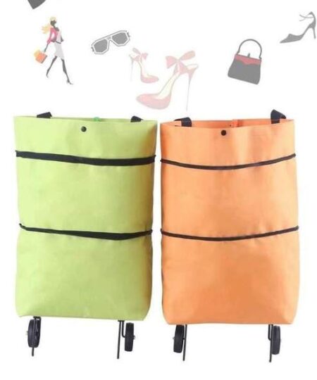 Shopping bag folding green bag