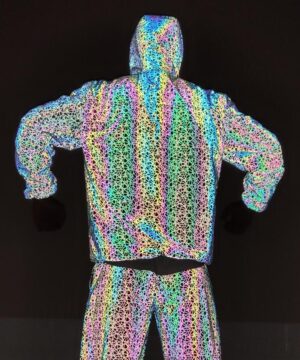 Colorful Stripe Reflective Jacket