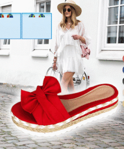 Woman Bow-knot Platform Slippers