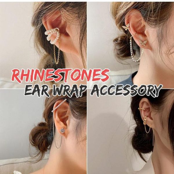 Rhinestones Ear Wrap Accessory