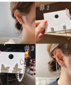 Rhinestones Ear Wrap Accessory