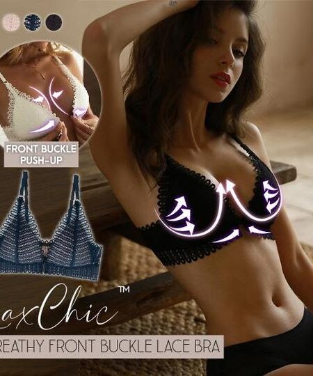 LaxChic™ Breathy Front Buckle Lace Bra