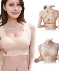 Seamless Front Buckle Support Bra