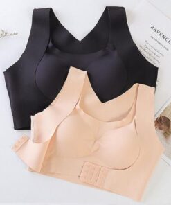 Seamless Front Buckle Support Bra