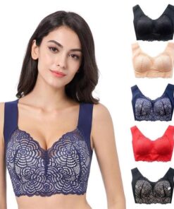 Sexy Lace Cut-out Wireless Lift-up Bra