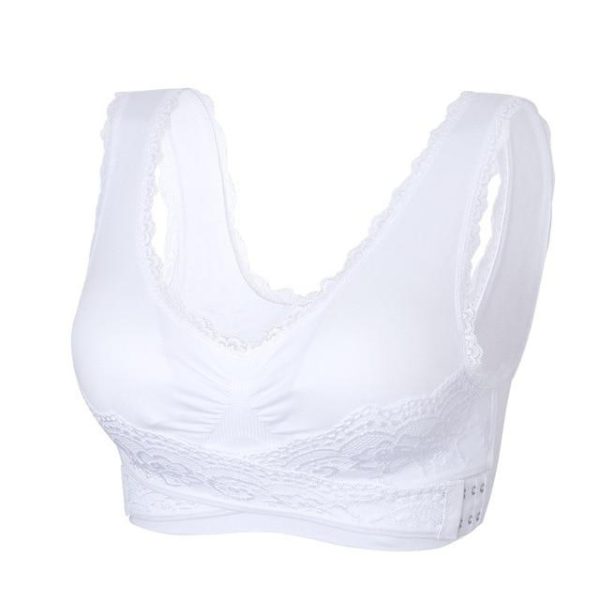 Adjustable Front Strap Push-Up Lace Bra