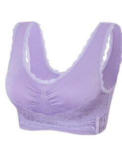 Adjustable Front Strap Push-Up Lace Bra