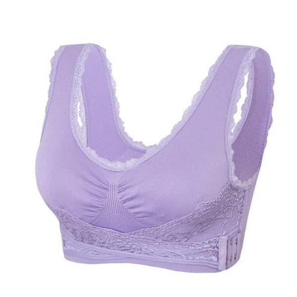 Adjustable Front Strap Push-Up Lace Bra