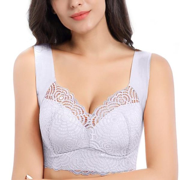 Sexy Lace Cut-out Wireless Lift-up Bra