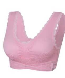 Adjustable Front Strap Push-Up Lace Bra