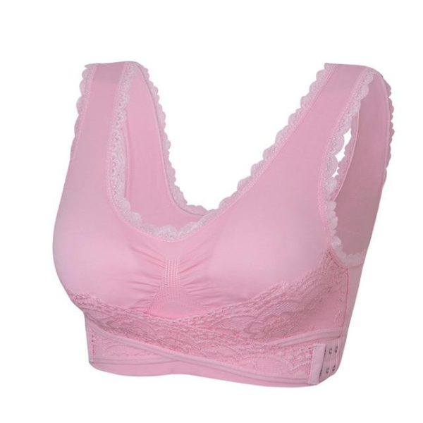 Adjustable Front Strap Push-Up Lace Bra