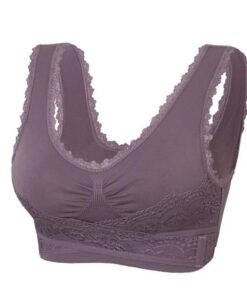 Adjustable Front Strap Push-Up Lace Bra