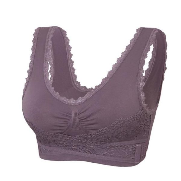 Adjustable Front Strap Push-Up Lace Bra