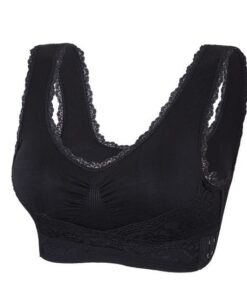 Adjustable Front Strap Push-Up Lace Bra