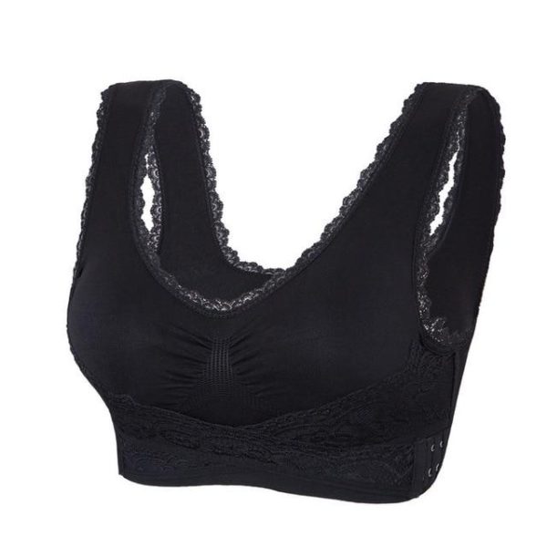 Adjustable Front Strap Push-Up Lace Bra