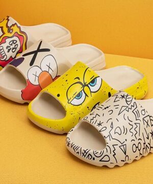 Basix "Eyes" Non-Slip Home Slippers