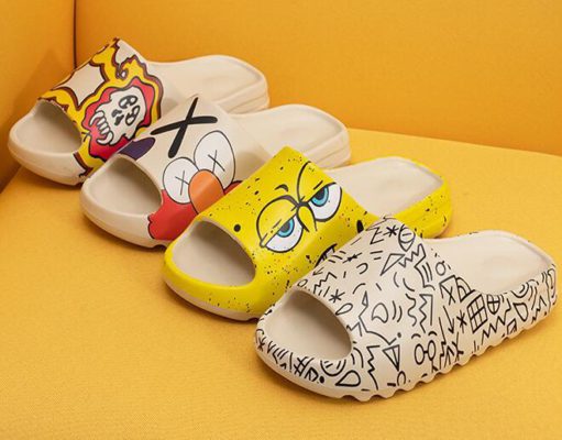 Basix "Eyes" Non-Slip Home Slippers