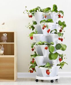 (🌼Plant Festival Special 50% OFF)-Stand Stacking Planters Strawberry Planting Pots