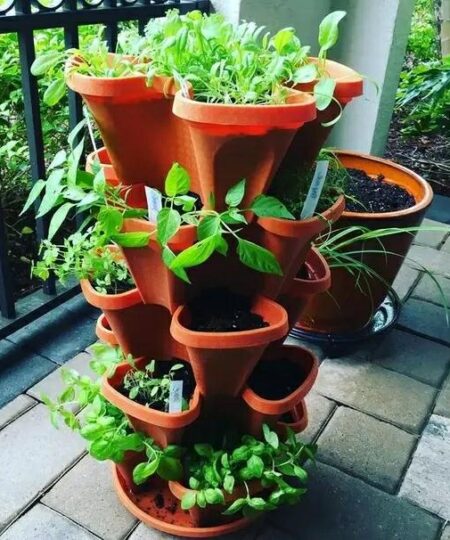 (🌼Plant Festival Special 50% OFF)-Stand Stacking Planters Strawberry Planting Pots