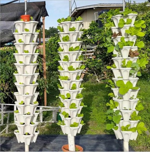 (🌼Plant Festival Special 50% OFF)-Stand Stacking Planters Strawberry Planting Pots