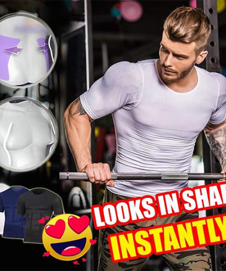 💥Early Summer Big Sale 70% OFF💥2021 Men's Shaper Slimming Compression T-shirt(Buy 3 Free Shipping)