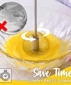 (🔥Clearance Sale - 50% OFF)Stainless Steel Semi- Automatic Whisk,Buy 2 Get 1 Free &Free Shipping