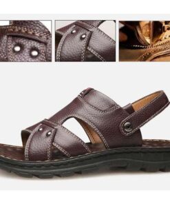 Men's Leather Casual Sandals（Freeshipping）