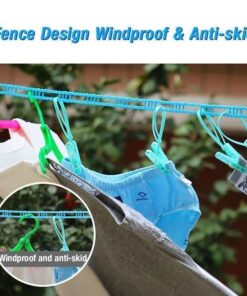 (🔥Summer Hot Sale - Save 50% OFF) Windproof Non-Slip Clothesline & Buy 2 Get Extra 30% OFF!