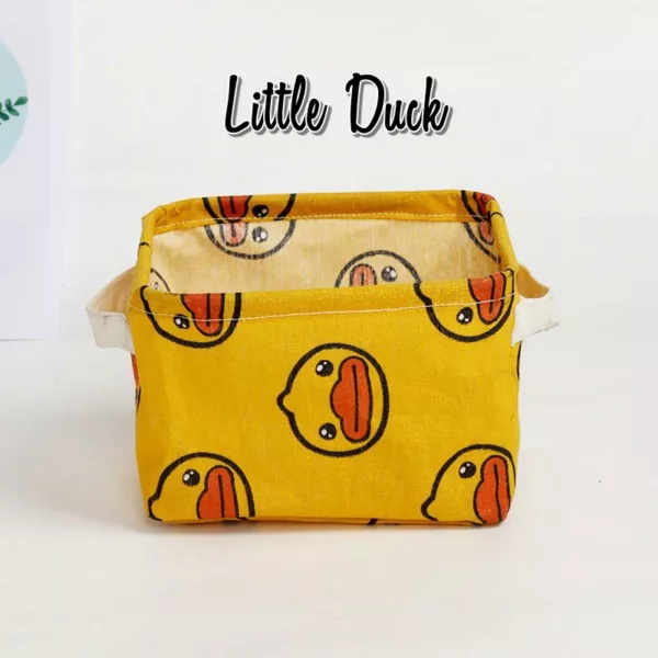 FOLDABLE CANVAS CARTOON STORAGE BOX 4 PCS/SET