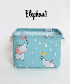 FOLDABLE CANVAS CARTOON STORAGE BOX 4 PCS/SET