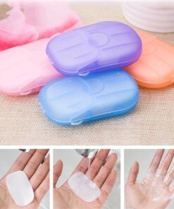 (Summer Flash Sale- 50% OFF) Portable Soluble Soap Paper - Buy 5 Get 3 Free