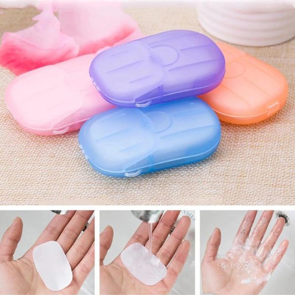 (Summer Flash Sale- 50% OFF) Portable Soluble Soap Paper - Buy 5 Get 3 Free