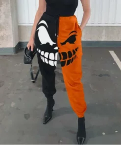 HALLOWEEN DEVIL GRAFFITI GUARD PANTS