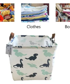 FOLDABLE CANVAS CARTOON STORAGE BOX 4 PCS/SET