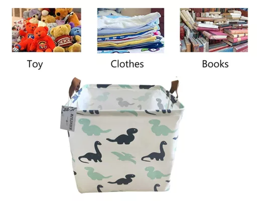 FOLDABLE CANVAS CARTOON STORAGE BOX 4 PCS/SET