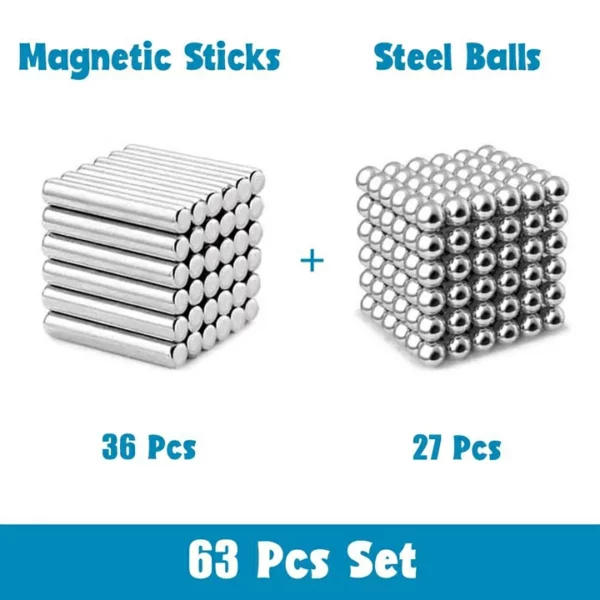 (🎅EARLY XMAS PROMOTIONS) DIY Magnetic Sticks And Balls - Buy 2 Get Extra 10% OFF