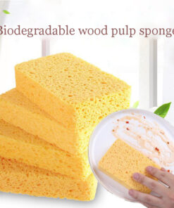 （Swell with water）Biodegradable wood pulp sponge