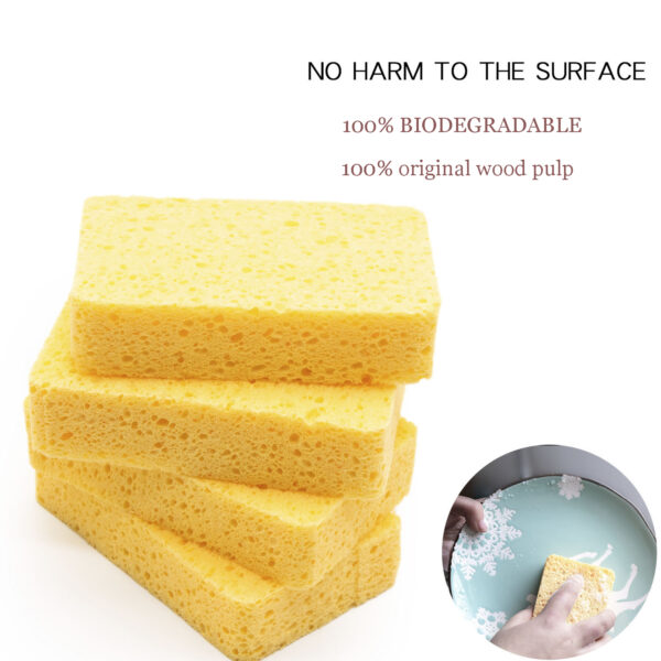 （Swell with water）Biodegradable wood pulp sponge