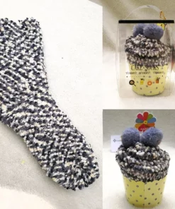 (🎅EARLY CHRISTMAS SALE - 50% OFF)Winter Fuzzy socks 'cupcakes'