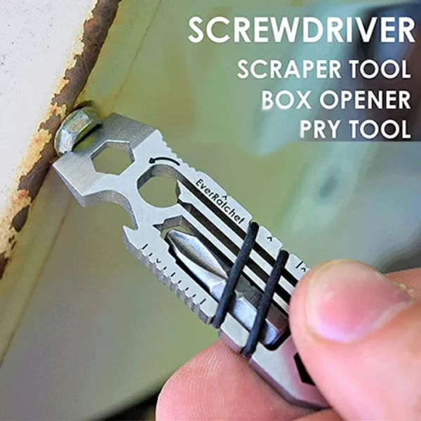 (🔥Clearance Sale - 63% OFF) Ratcheting Keychain Tool