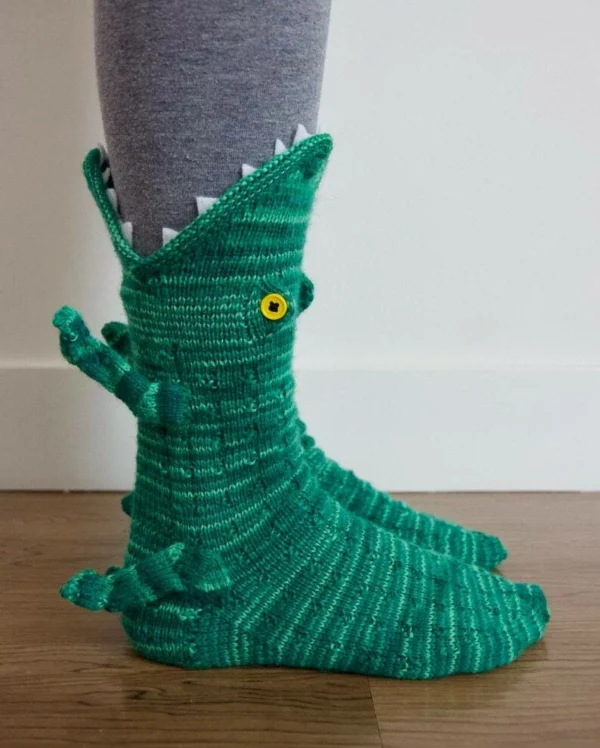 🎅(Christmas Early Sale - Save 40% OFF)Knit Crocodile Socks