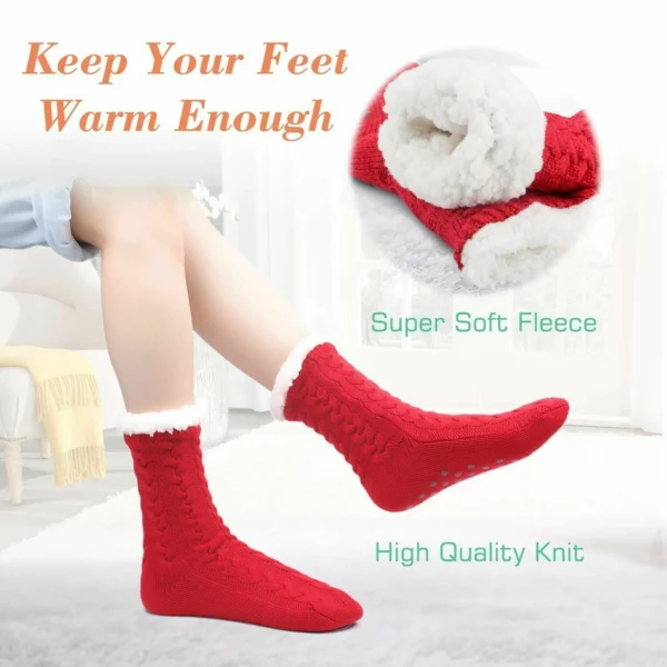 🎅🎅Christmas Sales-2021 Super Soft Warm Cozy Fleece Socks