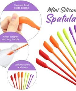 (🔥HOT SALE--48%OFF)Multifunctional Mini Silicone Spatula(3 Pcs)(👍BUY 2 GET 1 FREE)