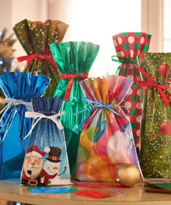 (CHRISTMAS SALE NOW-48% OFF)Drawstring Christmas Gift Bags