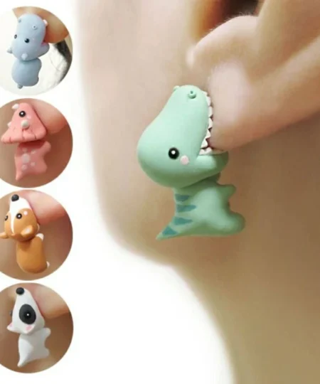 (🔥Summer Flash Sale- 50% OFF) Cute Animal Bite Earring- Buy 4 PAIR GET 10% OFF