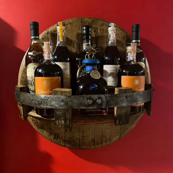 NEW YEARS SALE - 50% OFF - Bourbon Whiskey Barrel Shelf